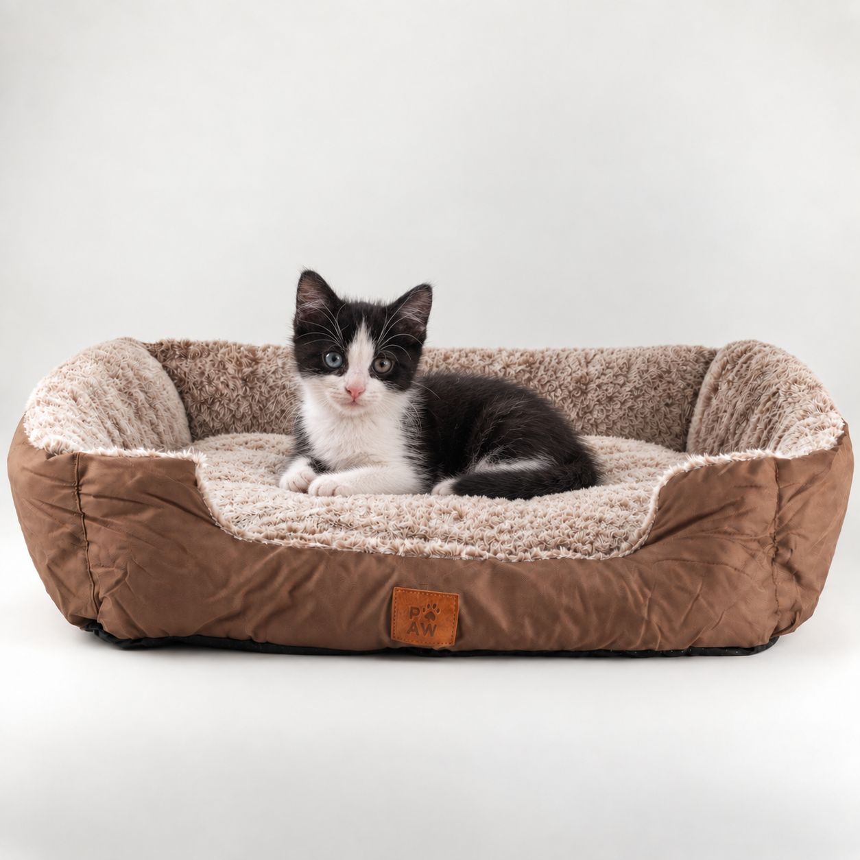 PAW Bed – Small Plush Teddy Brown – 60 × 45 × 17cm - Image 8