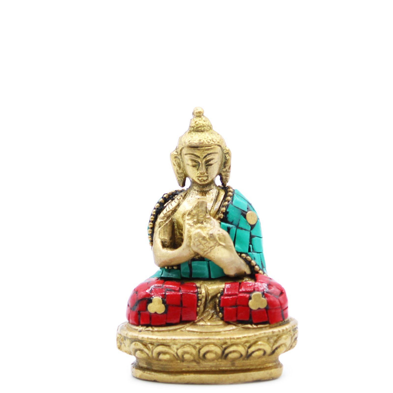 Brass Buddha Figure - Blessing - 7.5cm - Image 5
