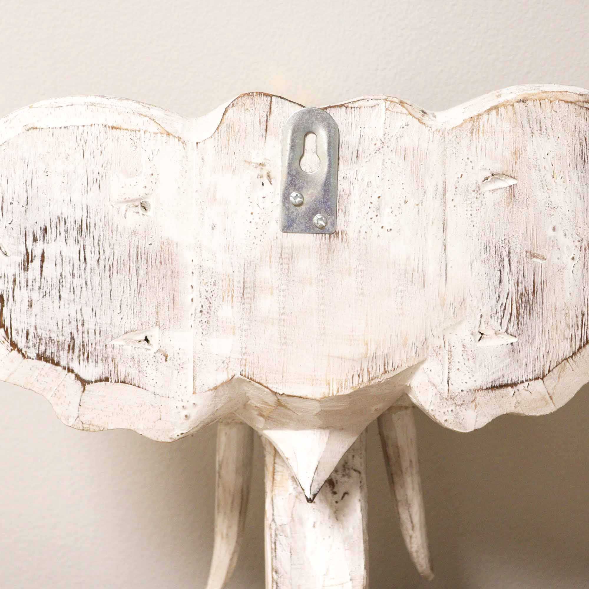 Large Elephant Head - Gold & Whitewash - Image 4