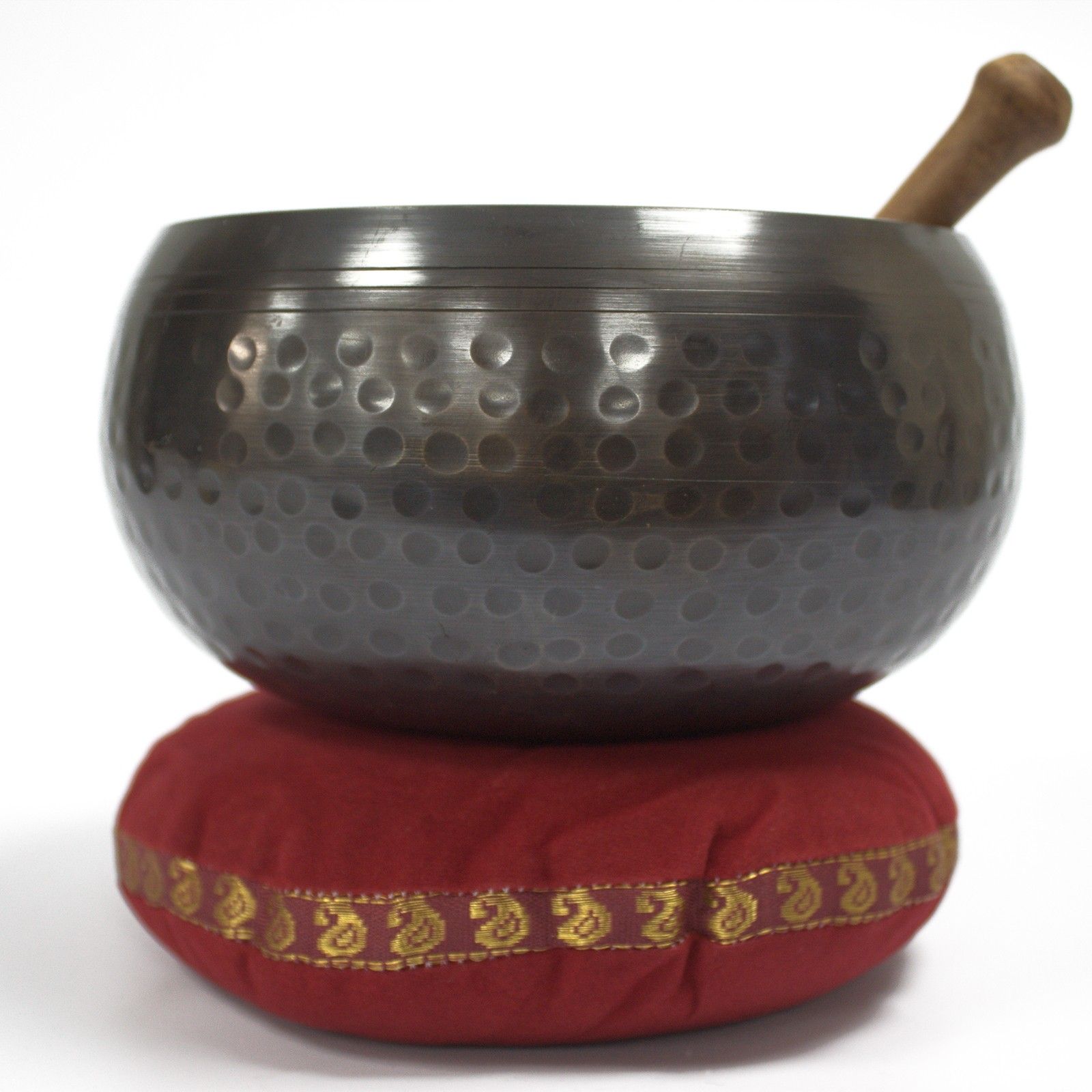 Singing Bowl Velvet Cushion - 16cm - Image 6
