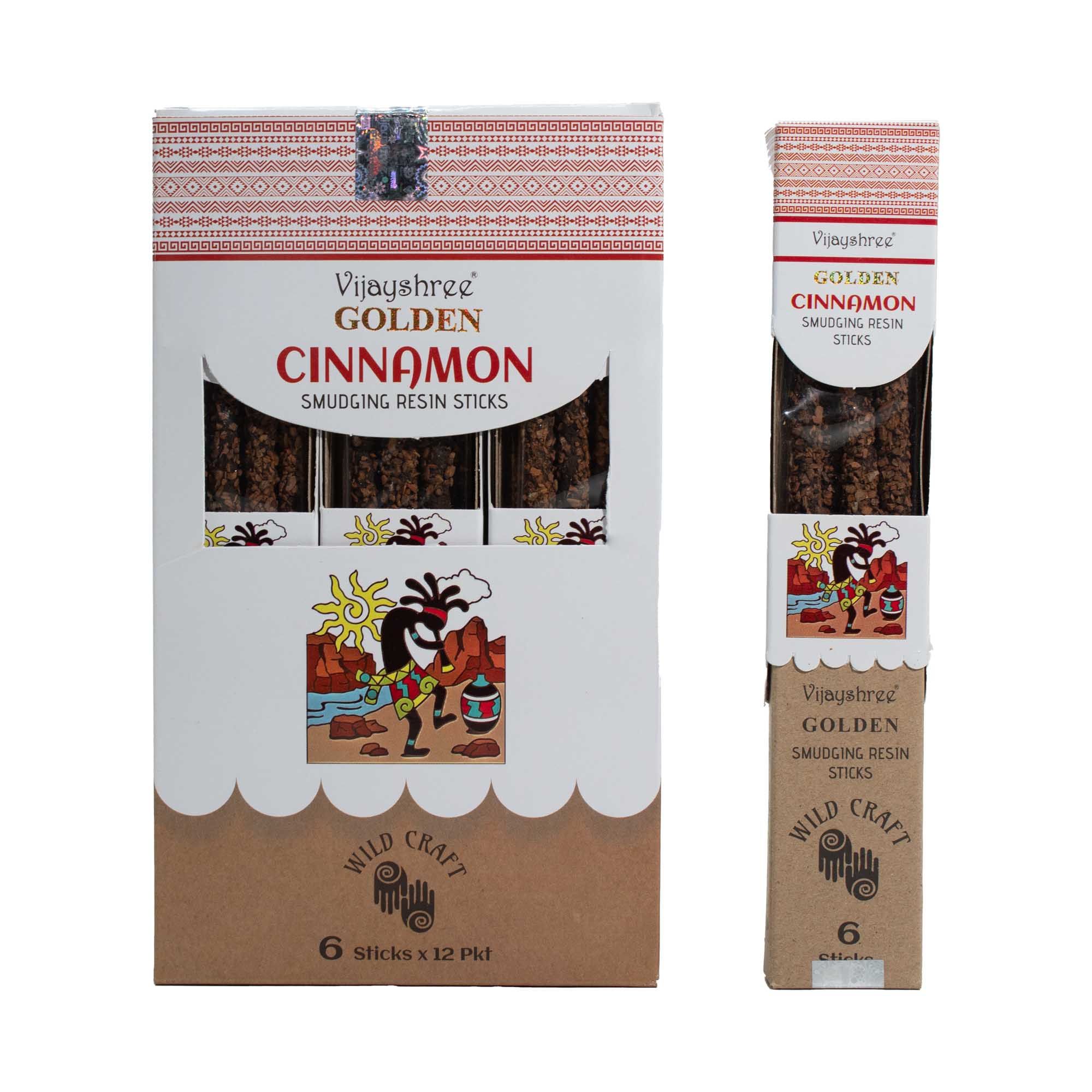 Golden Cinnamon Smudging Resin Sticks - 30g - Image 8