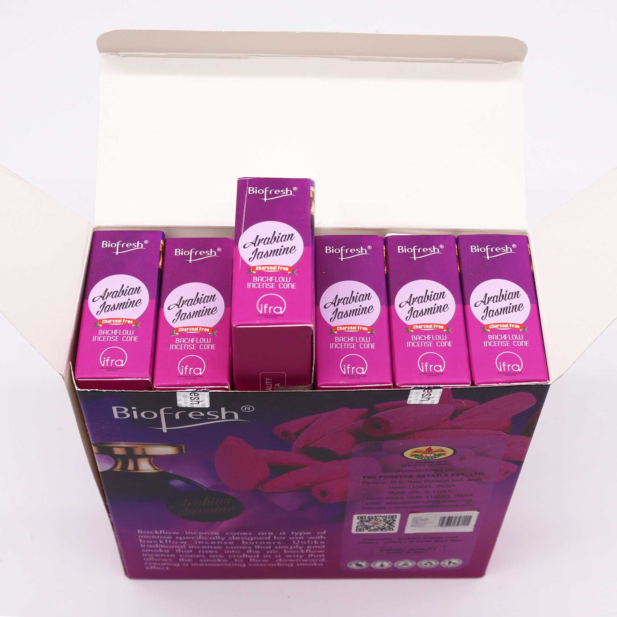 Biofresh Backflow Incense Cones - Arabian Jasmine - Image 3