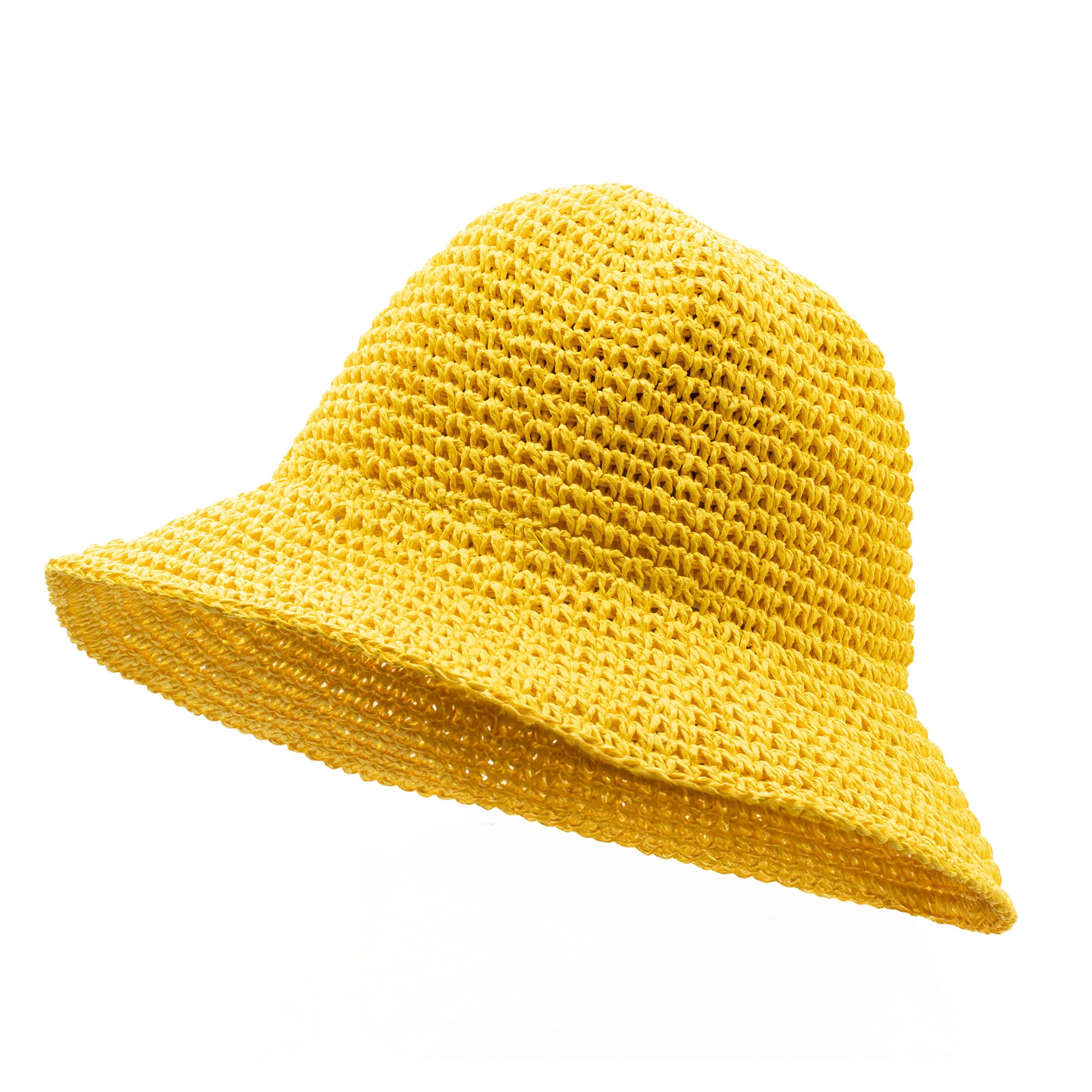 Nomad Sari Floppy Straw Sun Hat - Yellow - Image 3