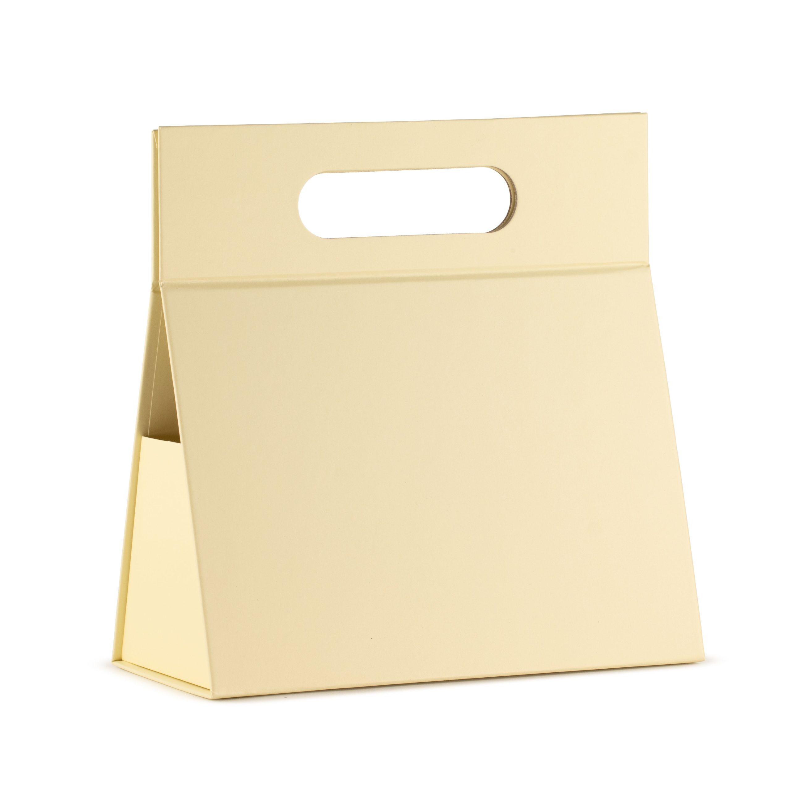 Flat Pack Gift Box - Hand Box (20x10x20cm) - Ivory - Image 3