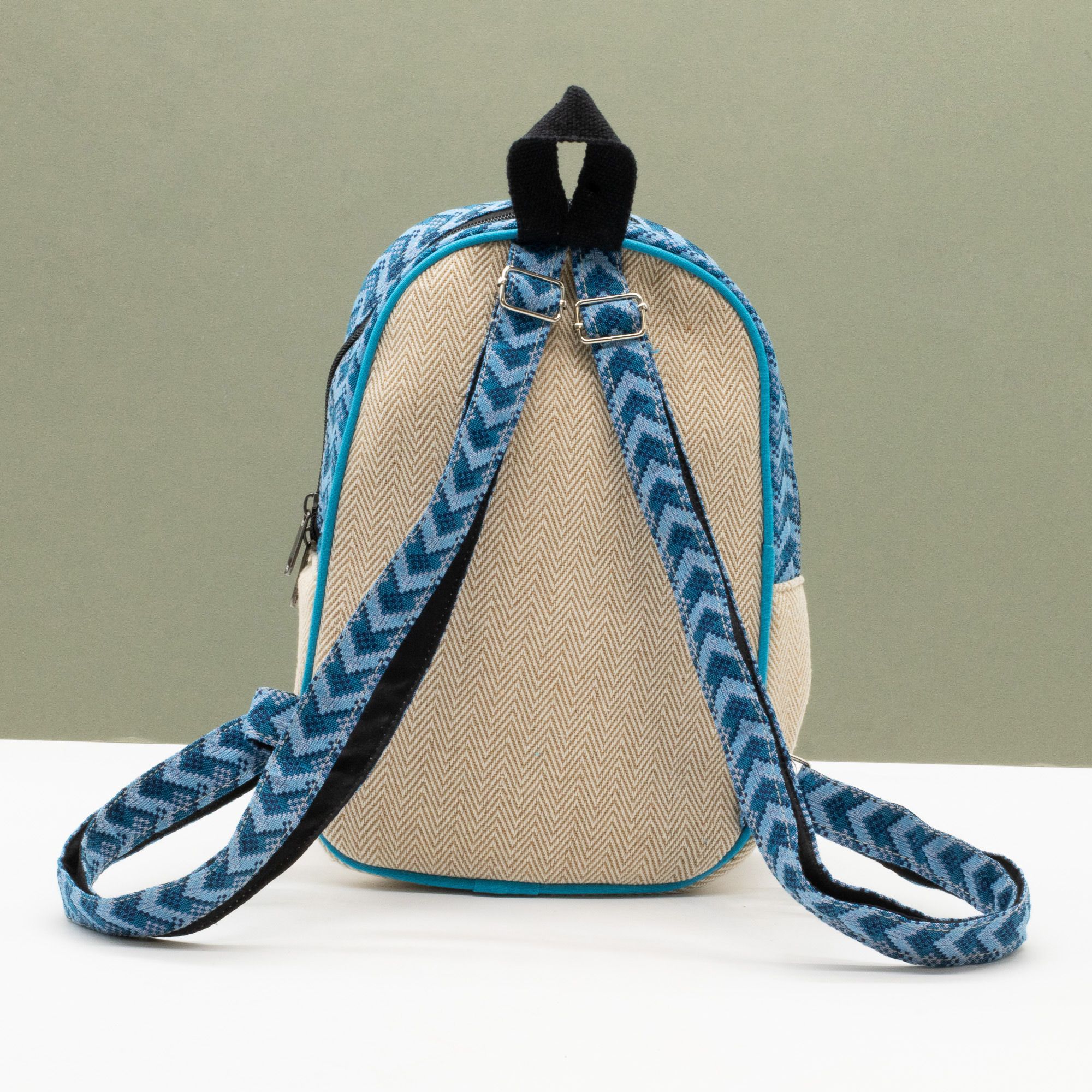 Medium Kathmandu Backpack – Dhaka Design (30x21x9cm) - Image 11