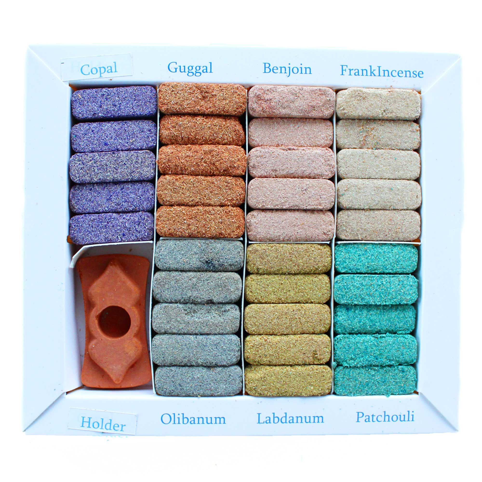 Display Set of 70 Incense Smudge Bricks and Burner - Wild West - Image 4