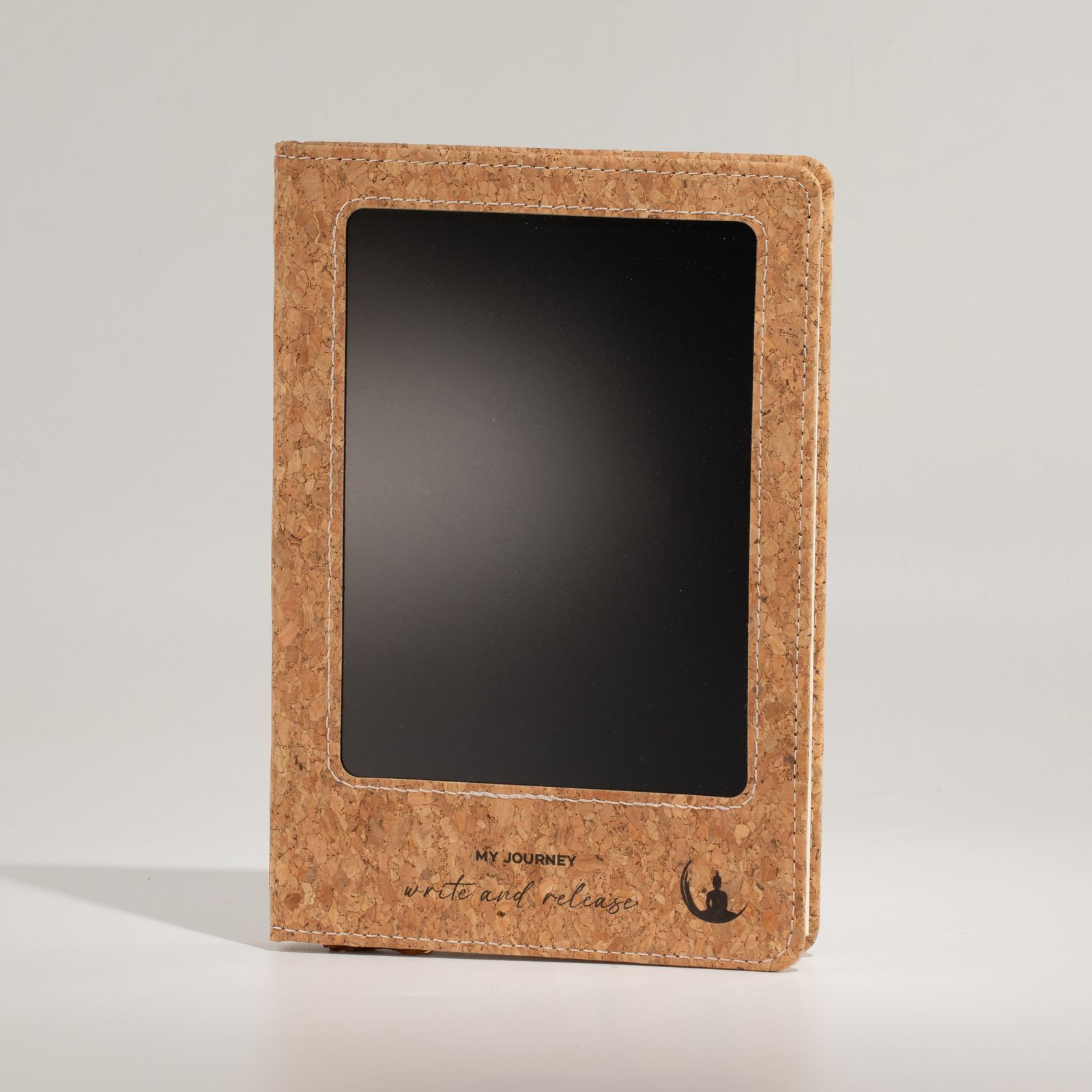 A5 Intention Note Book - LCD Wipe Screen - Cork Leather Effect - 160 Pages - Image 8