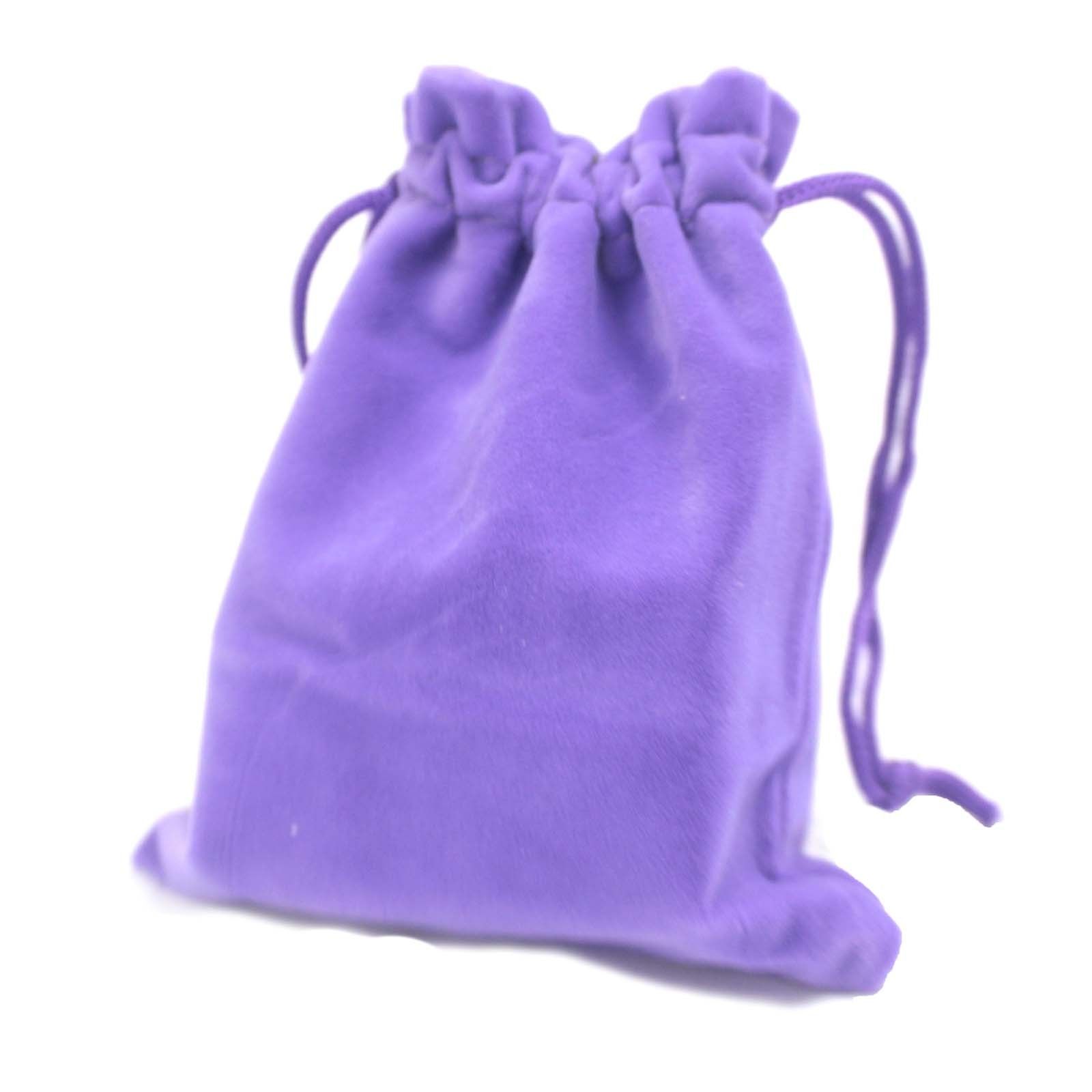 Quality Velvet Pouch - Purple 10x12cm - Image 4