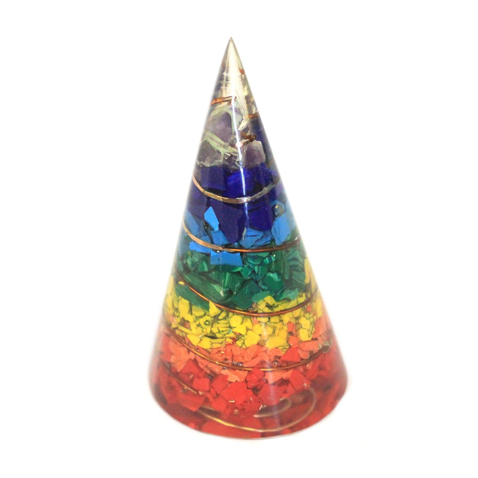 Orgonite Cone - 80mm - Multichip - Image 4