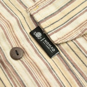 Nomad Sari Grandad Shirt - Brown Beige - Medium