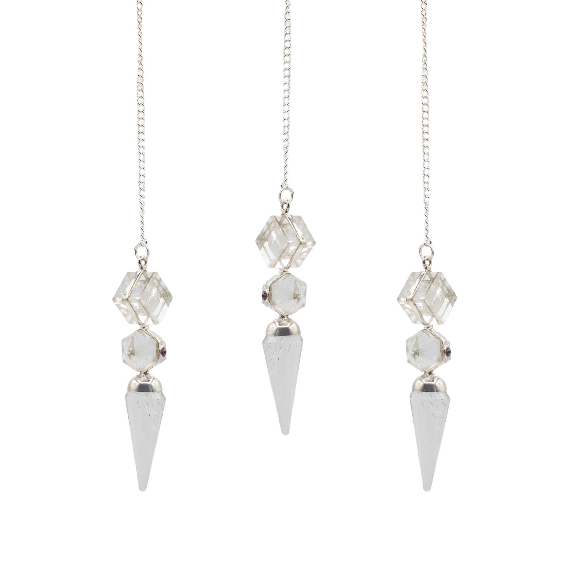 The Architect of Clarity - Three Piece Pendulum - Crystal Quartz