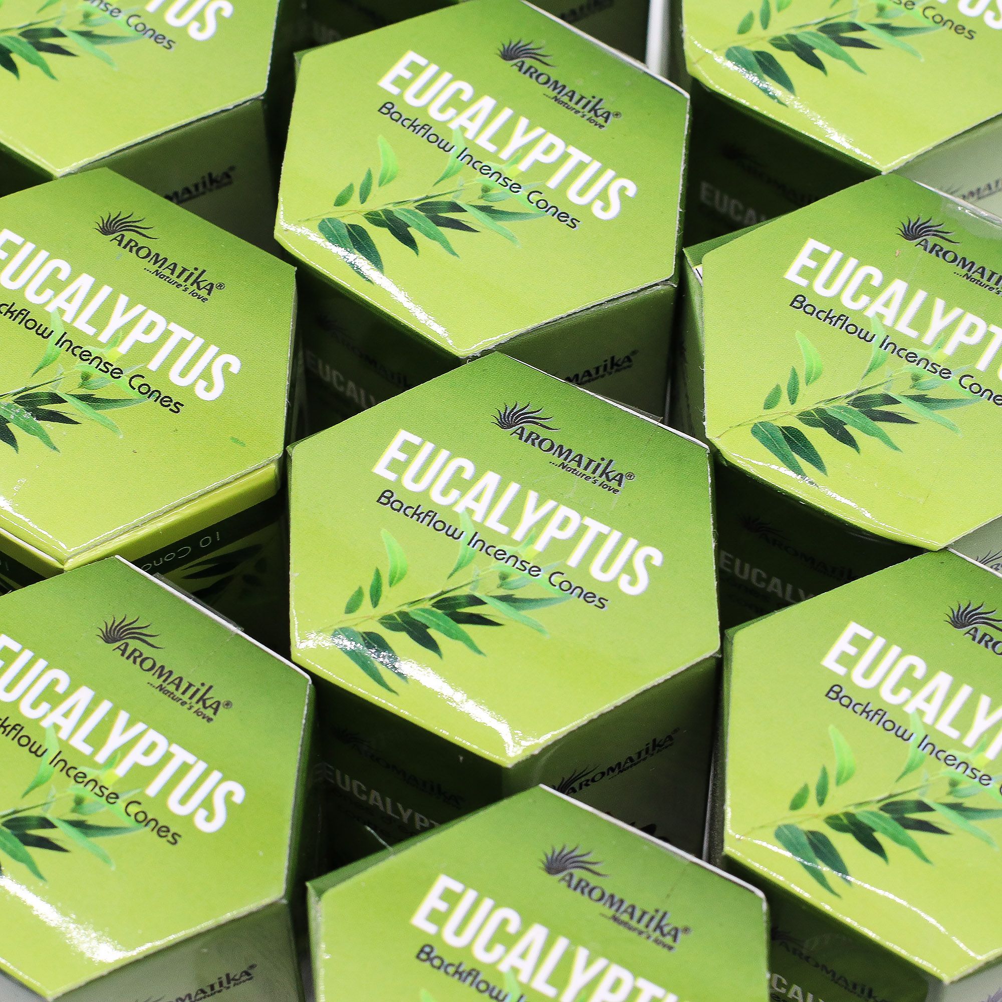 Pack of 10 Masala Backflow Incense - Eucalyptus - Image 3