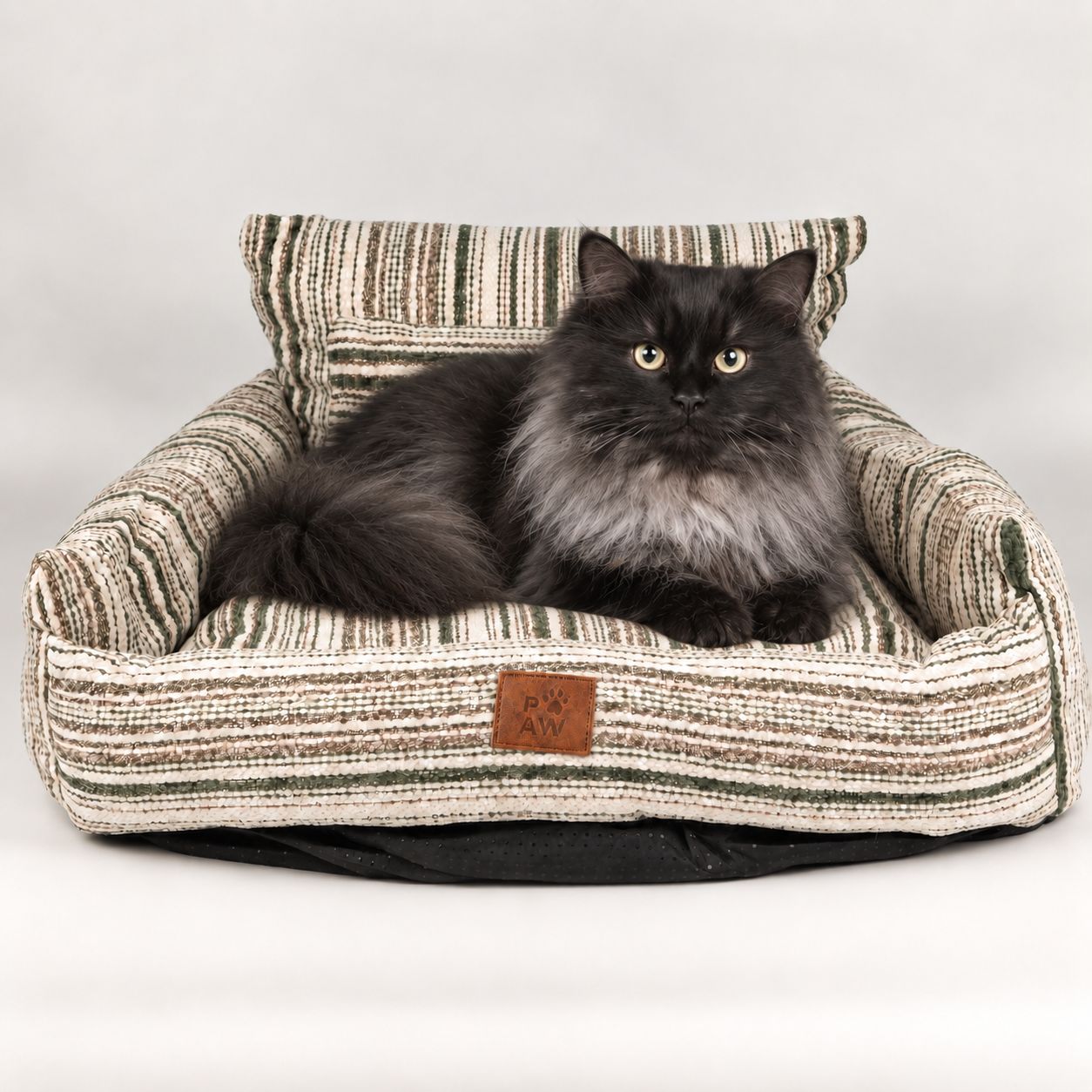PAW Bed – Small Sofa – Brown Stripes – 50 × 50 × 26cm - Image 12