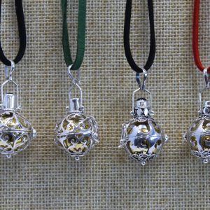 Silver Angel Bell - Night-time - 18mm