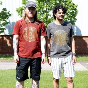 Nomad Sari Stonewashed Cotton T-Shirt – Mandala – Maroon – XL