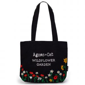 Agnes + Cat Embroidered Cotton Bags
