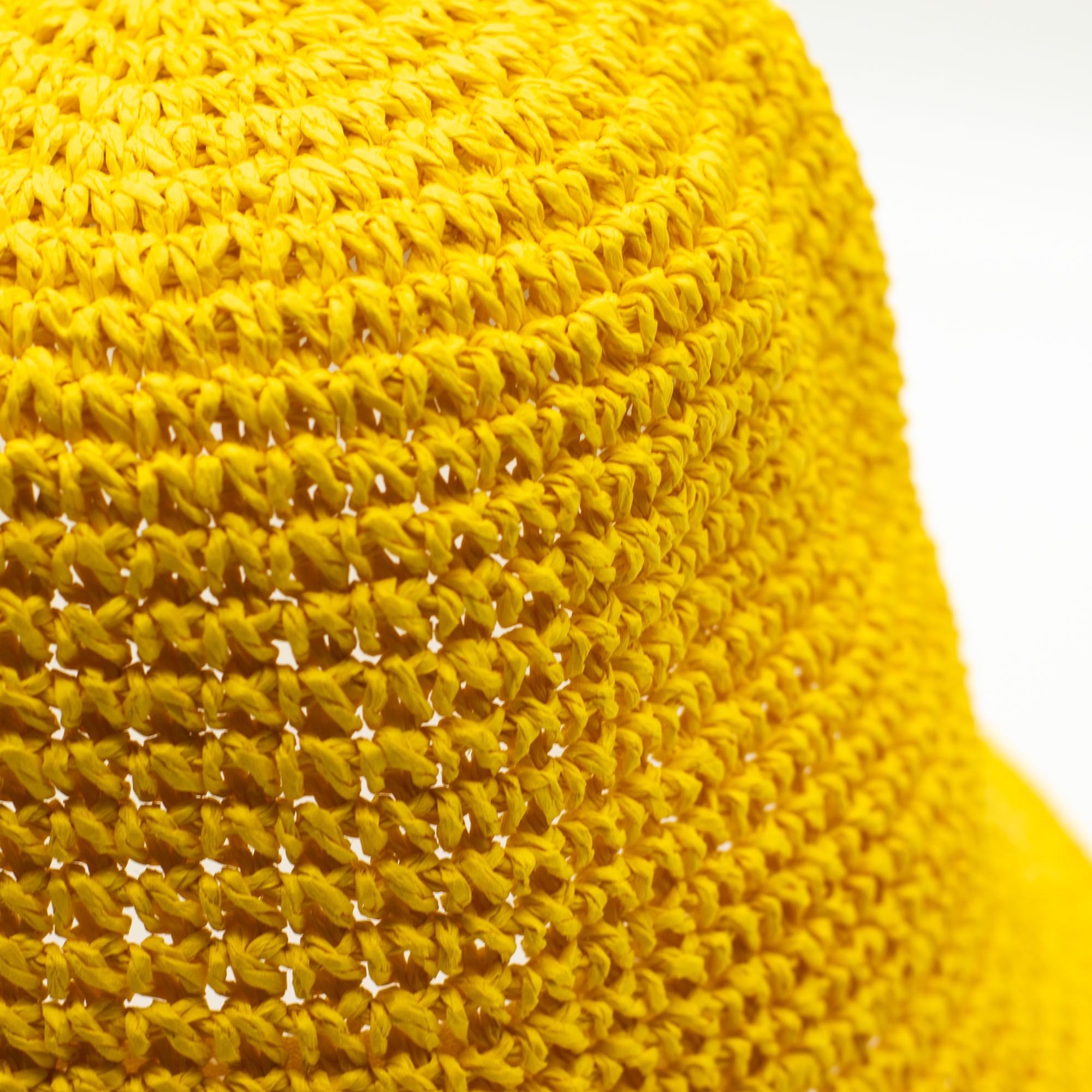 Nomad Sari Floppy Straw Sun Hat - Yellow - Image 6