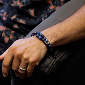 Gemstone Double Power Bracelets- Lapis Lazuli