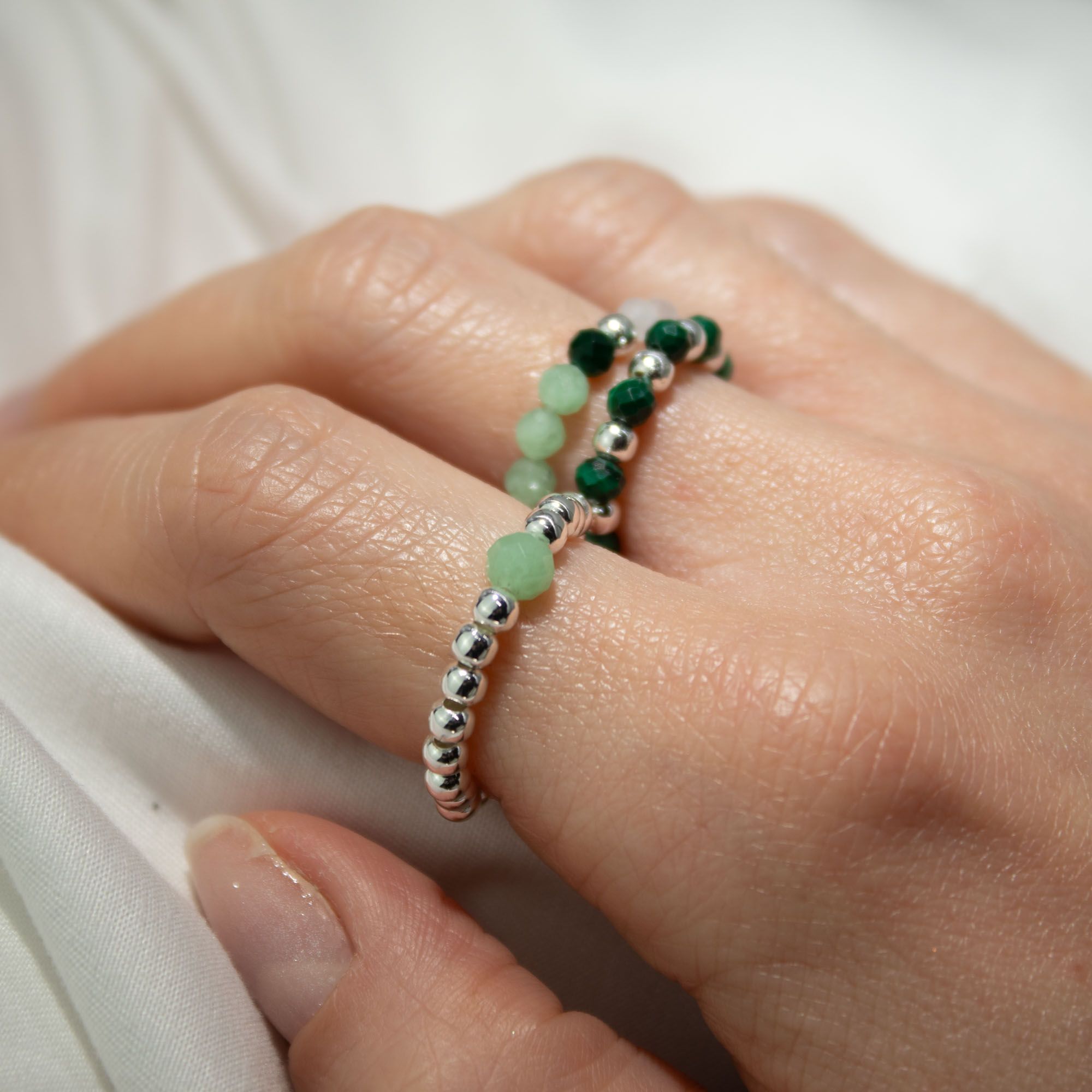 Nymph Spirit Gemstone Ring Set - Forest Spirit - Image 8