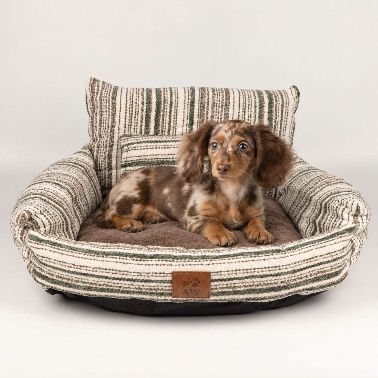 PAW Bed – Small Sofa – Brown Stripes – 50 × 50 × 26cm - Image 8