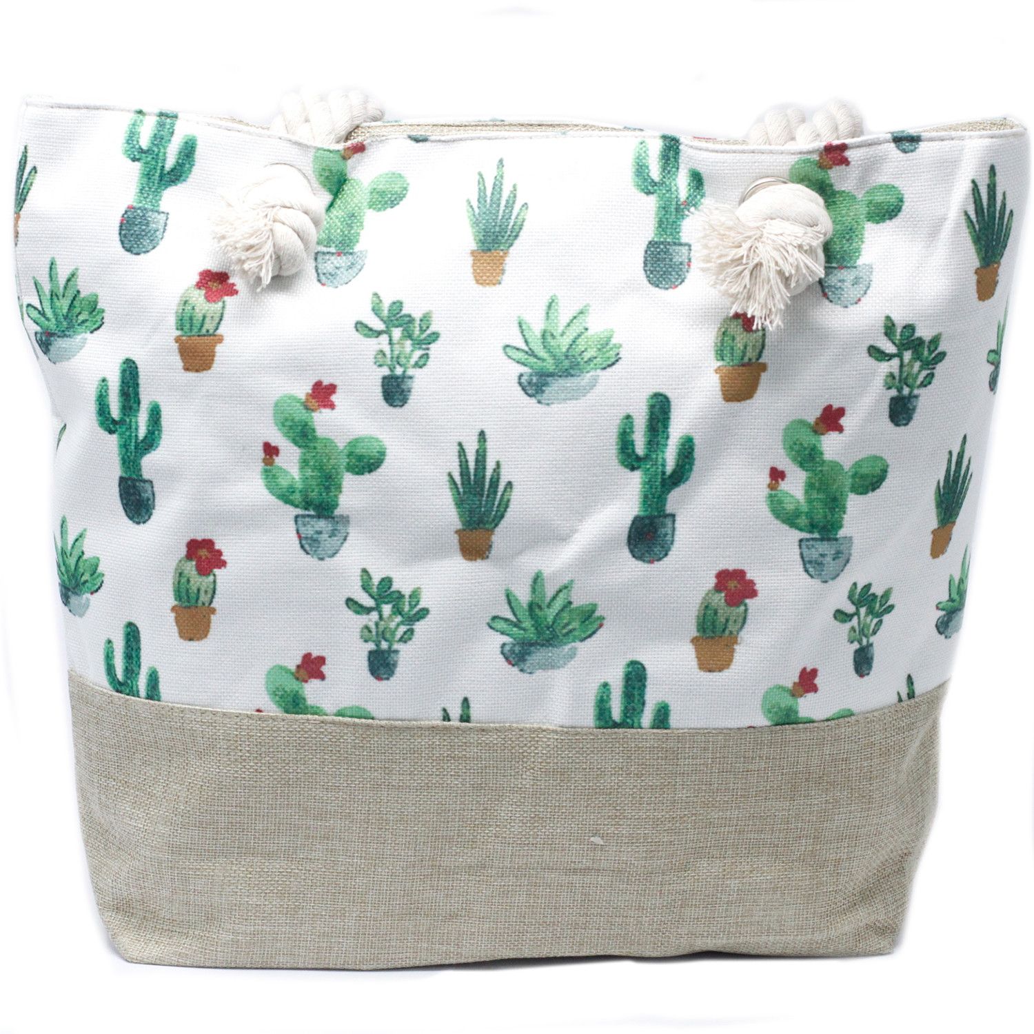 Rope Handle Bag - Mini Cactus - Image 2