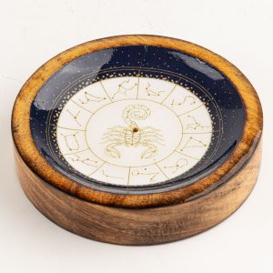 Stars Sign Mini Bowl & Incense Stick Holder - Scorpio