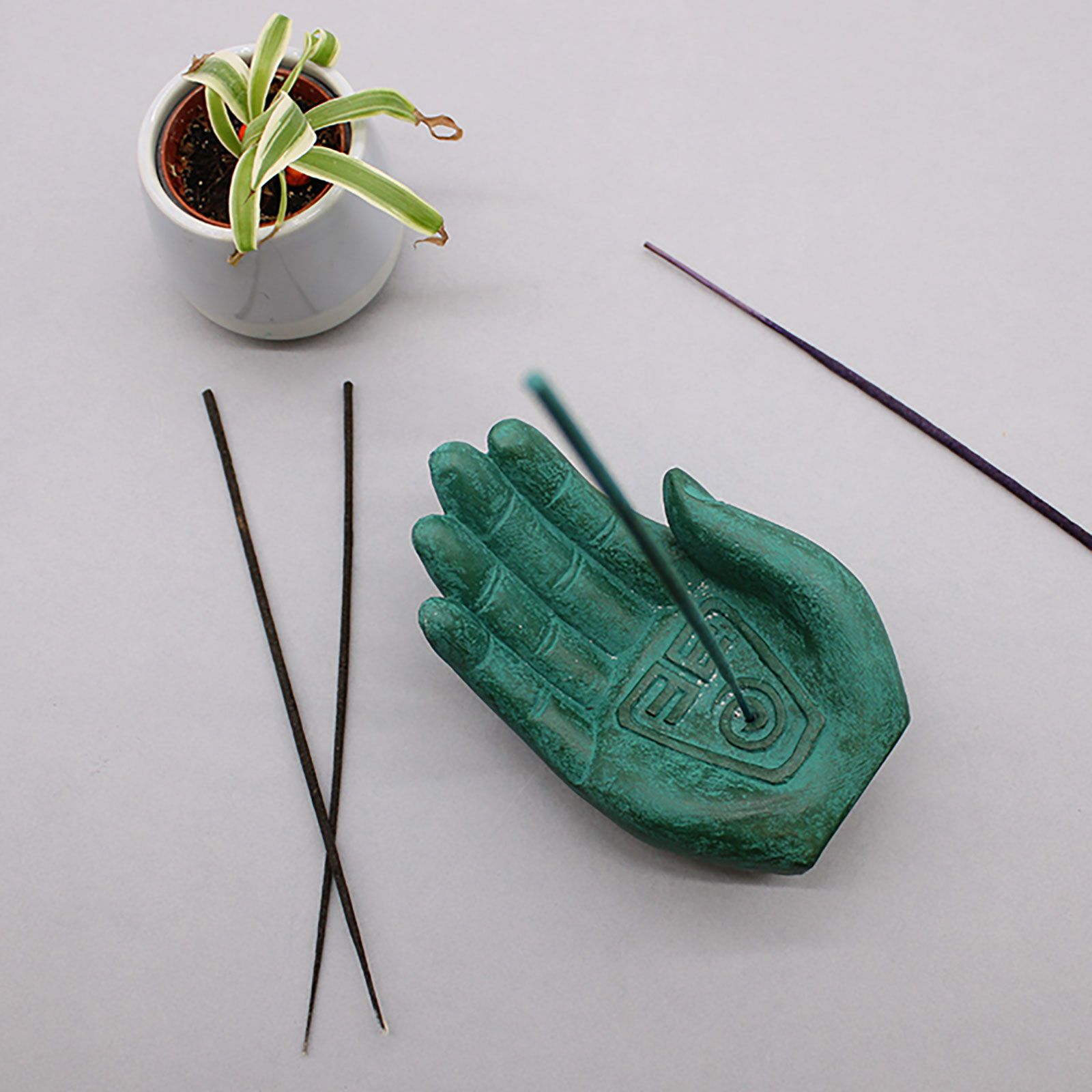 Hand Incense Burner - Earth Protect (green) - Image 4