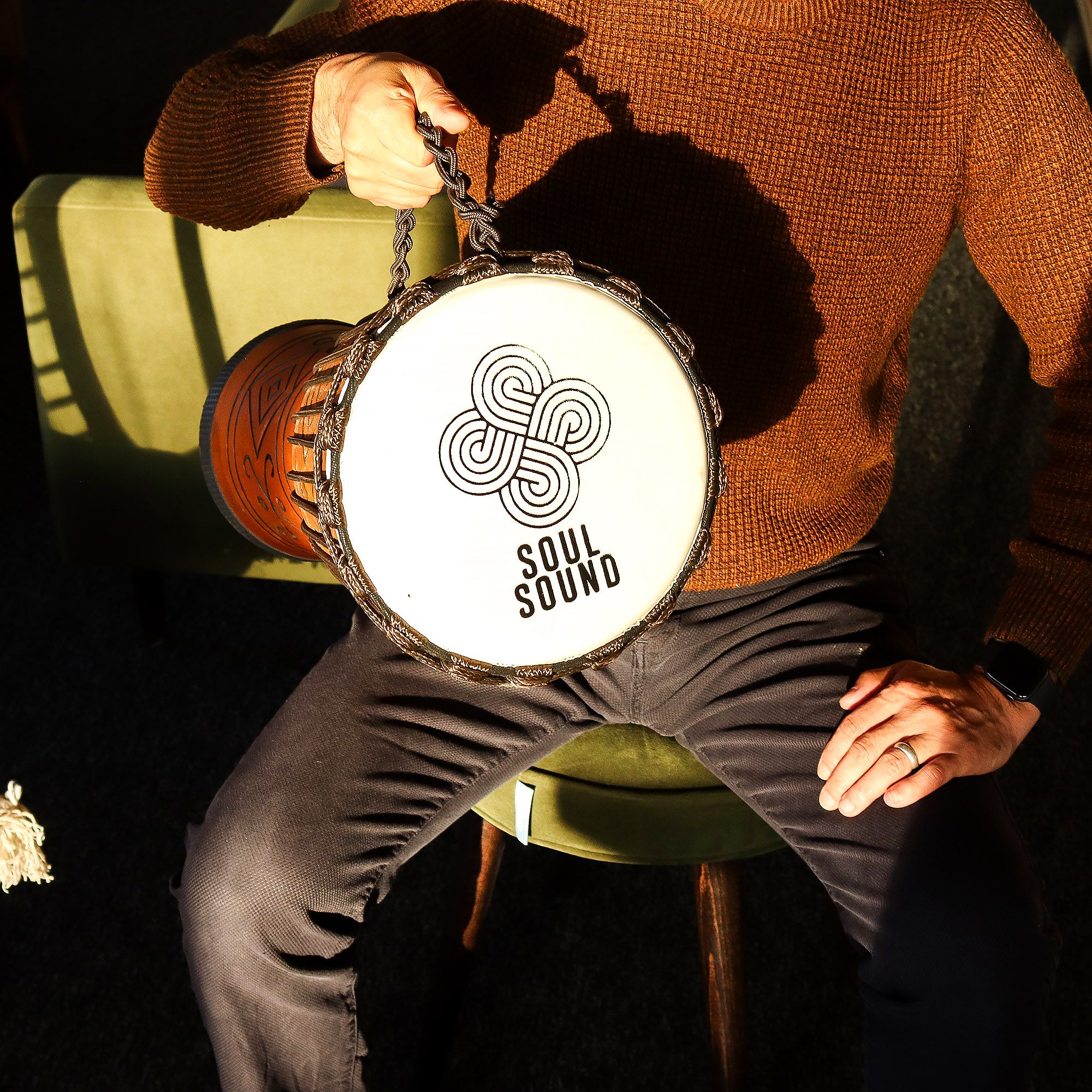 Large Pro Djembe Drum - Soul Sound (low) - 50cm (22cm Dia) - Image 2