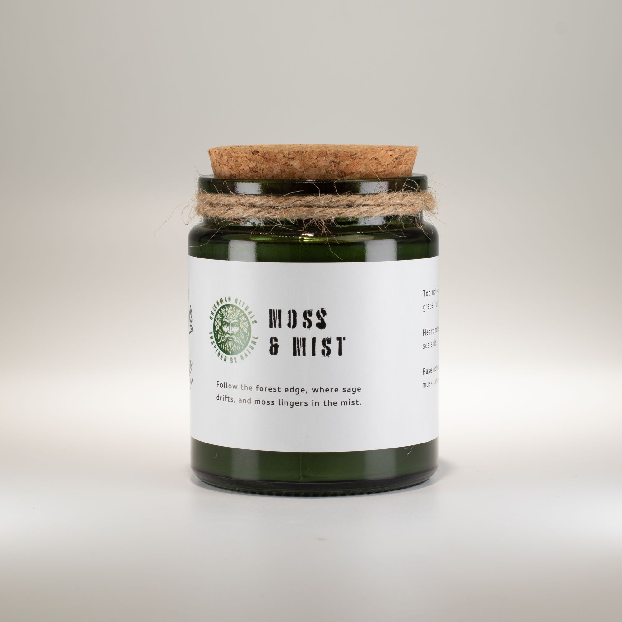 Greenman Woodwick Soy Candle - Moss & Mist - Image 3