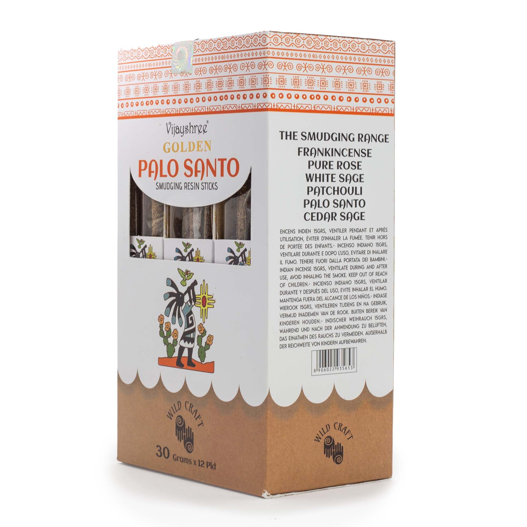 Golden Palo Santo Smudging Resin Sticks – 30g - Image 4