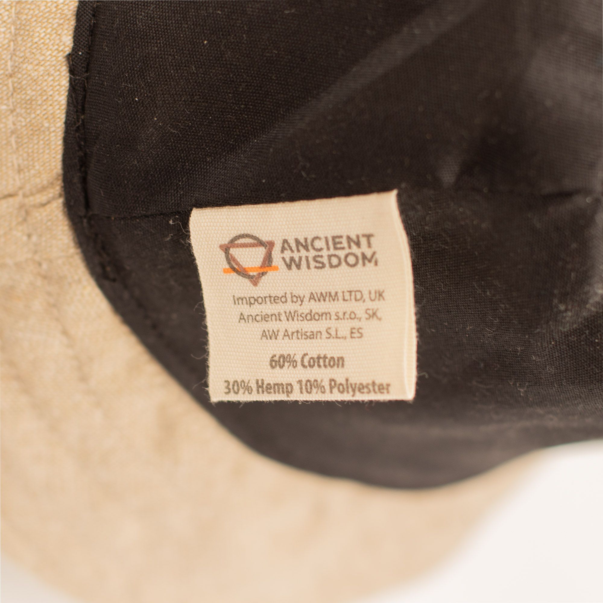 Patched Hemp & Cotton Boho Festival Hat - Natural - Image 4