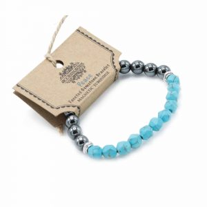 Faceted Gemstone Bracelet - Magnetic Turquoise