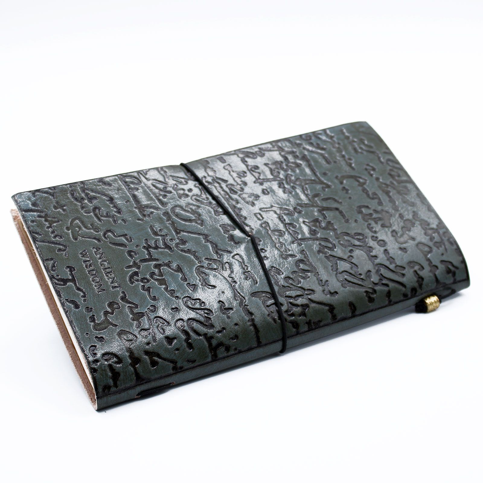 Handmade Leather Journal - Good Ideas and Other Dreams - Grey (80 pages) - Image 3