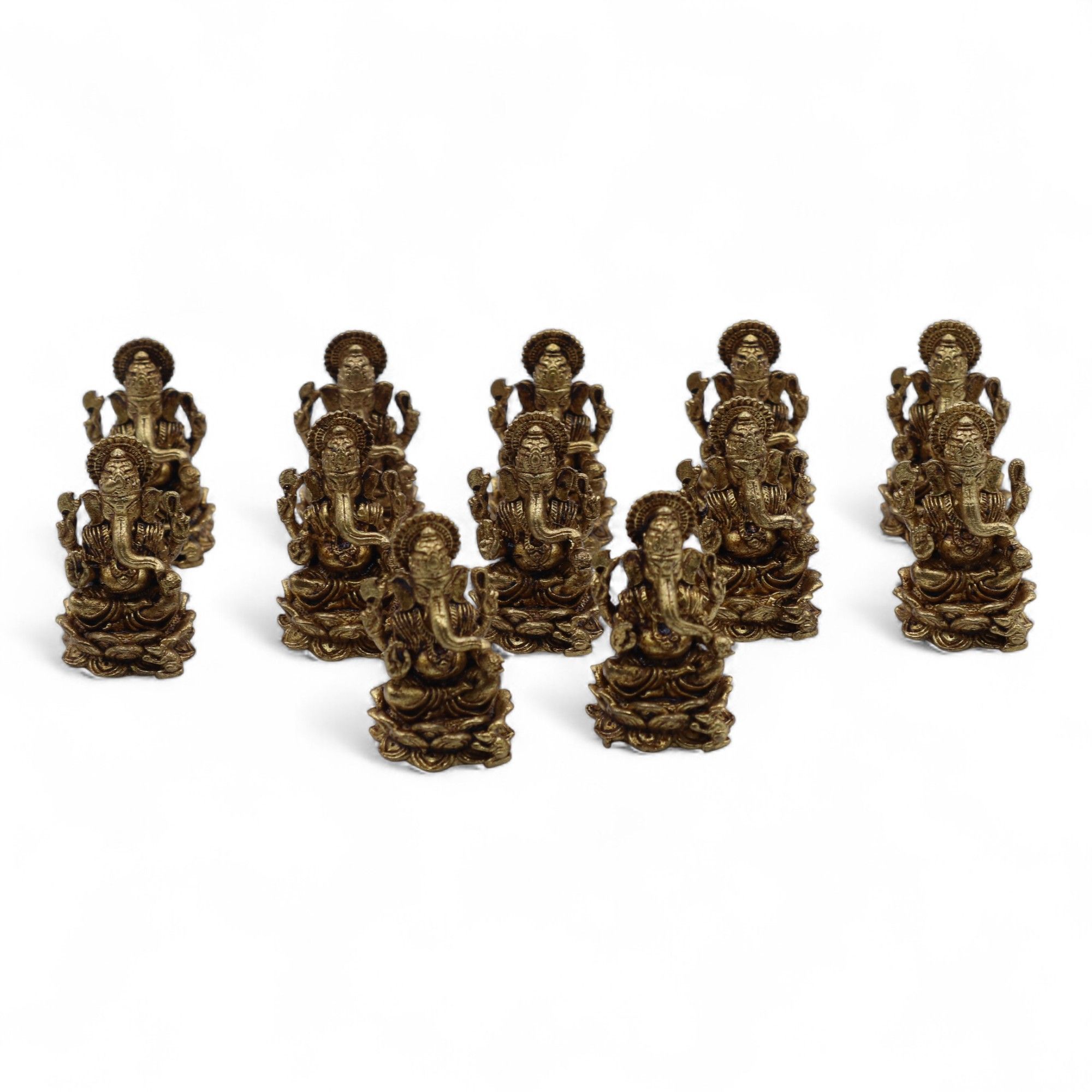 Brass Miniature Gods - Ganesha (12gms) - 30mm - Image 4