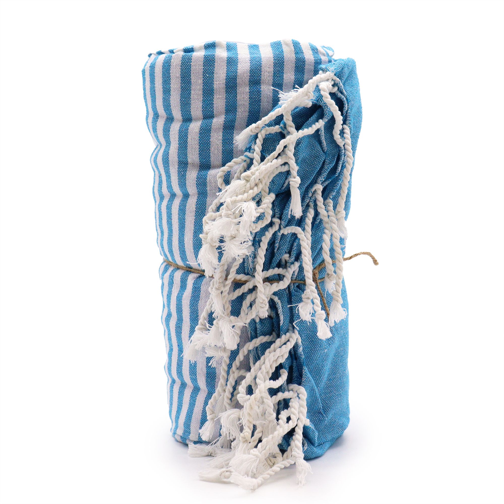 Cotton Pario Towel - 100x180 cm - Sky Blue - Image 5