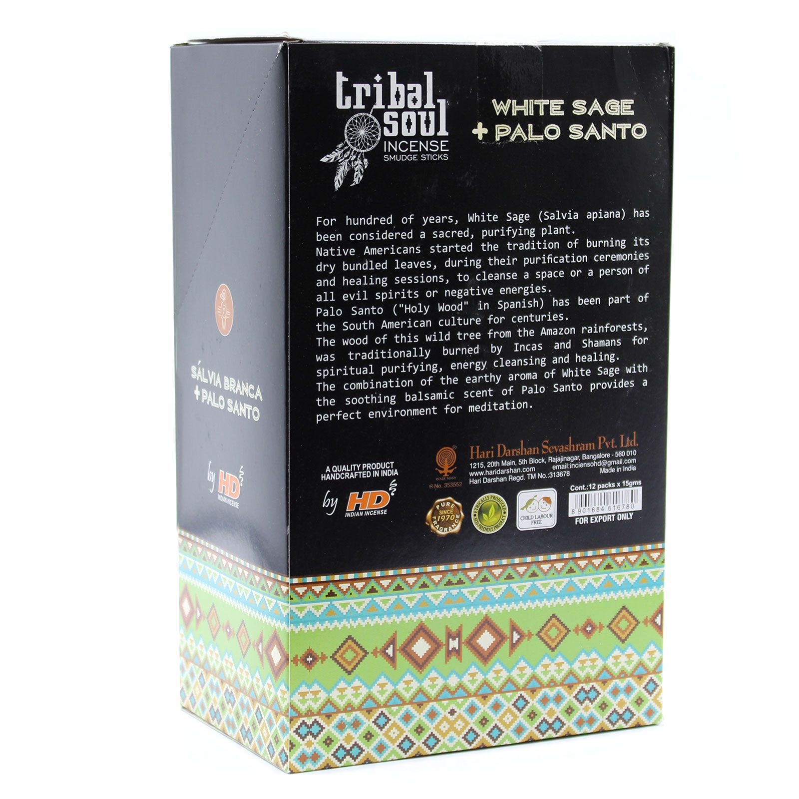 Tribal Soul Incense Sticks - White Sage + Palo Santo - Image 2
