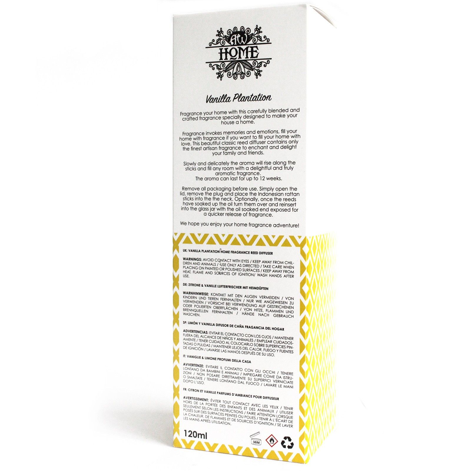 120ml Reed Diffuser - Vanilla Plantation - Image 5