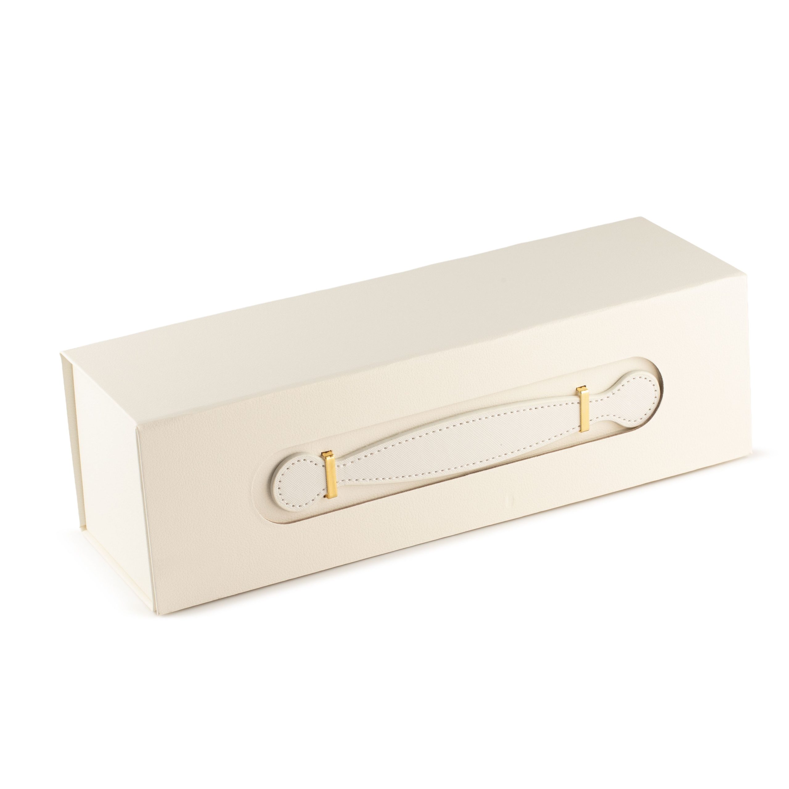 Flat Pack Gift Box - Wine Box Shape (33.5x10x10.5cm) - White - Image 7