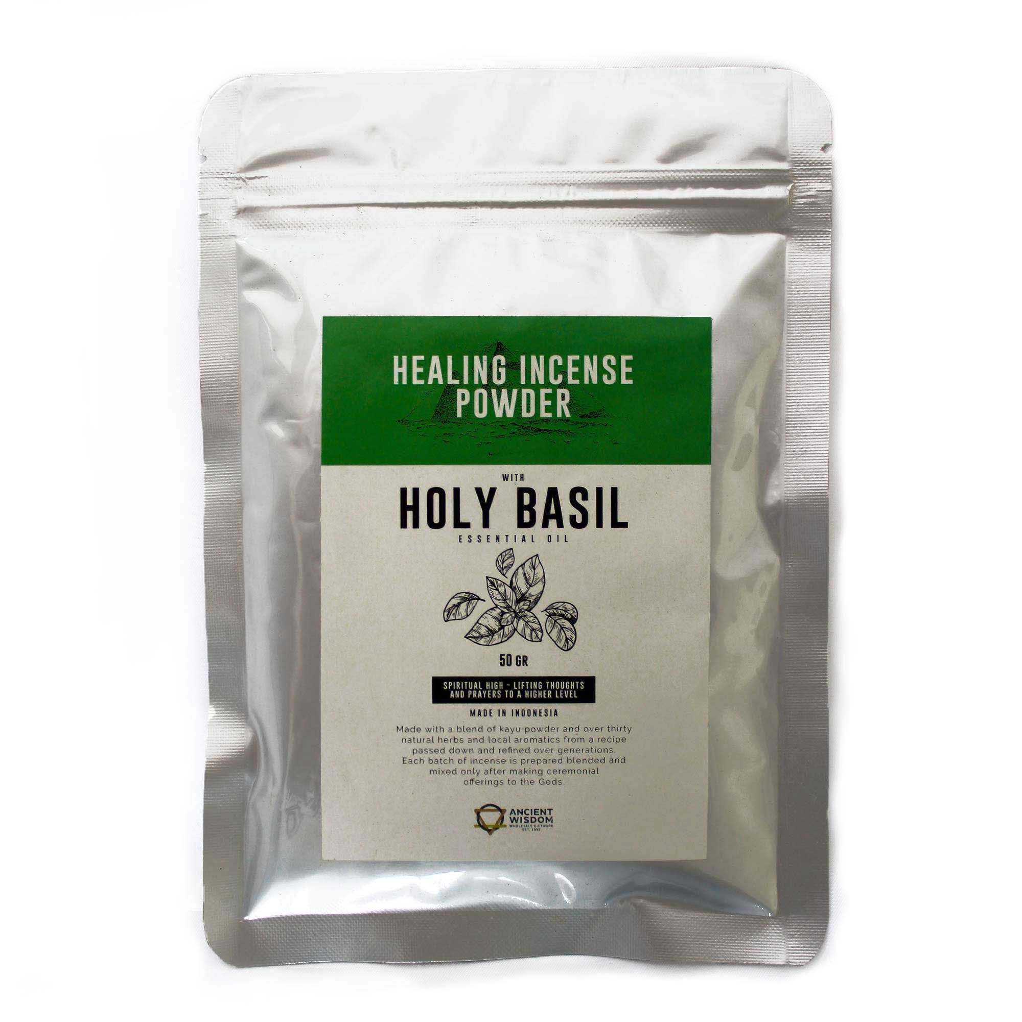 Healing Incense Powder - Holy Basil 50gm - Image 3