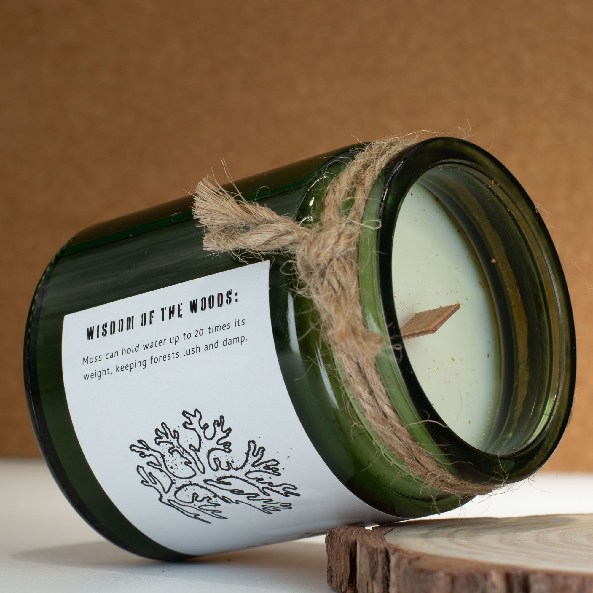 Greenman Woodwick Soy Candle - Moss & Mist - Image 4
