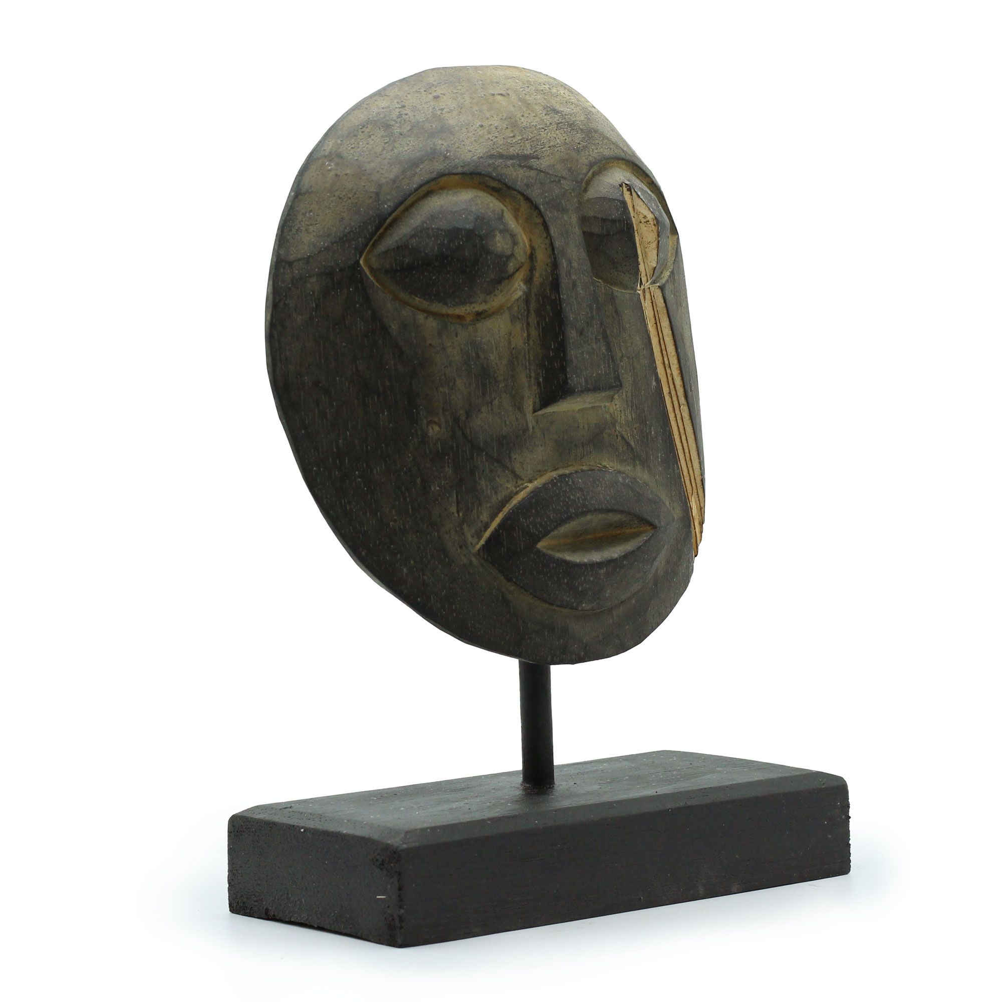 Timor Tribal Decorative Mask - Antique 27x20cm - Image 6