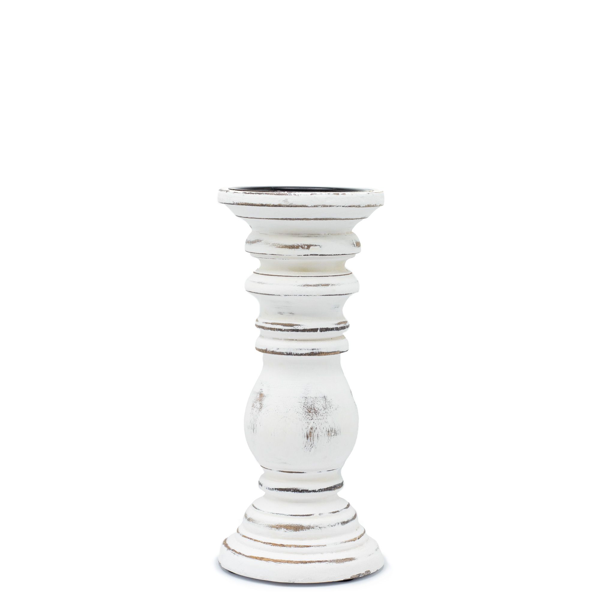 Classic Candle Stand - Whitewash - Small - Image 2