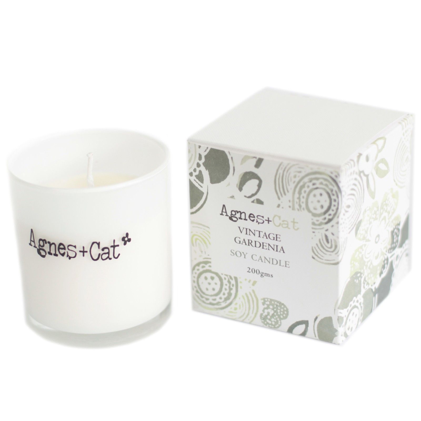 Agnes + Cat Votive Candle - Vintage Gardenia - Image 3