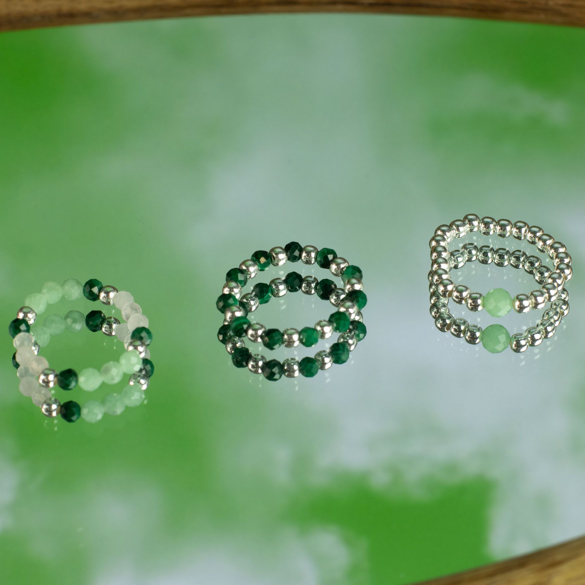 Nymph Spirit Gemstone Ring Set - Forest Spirit - Image 4