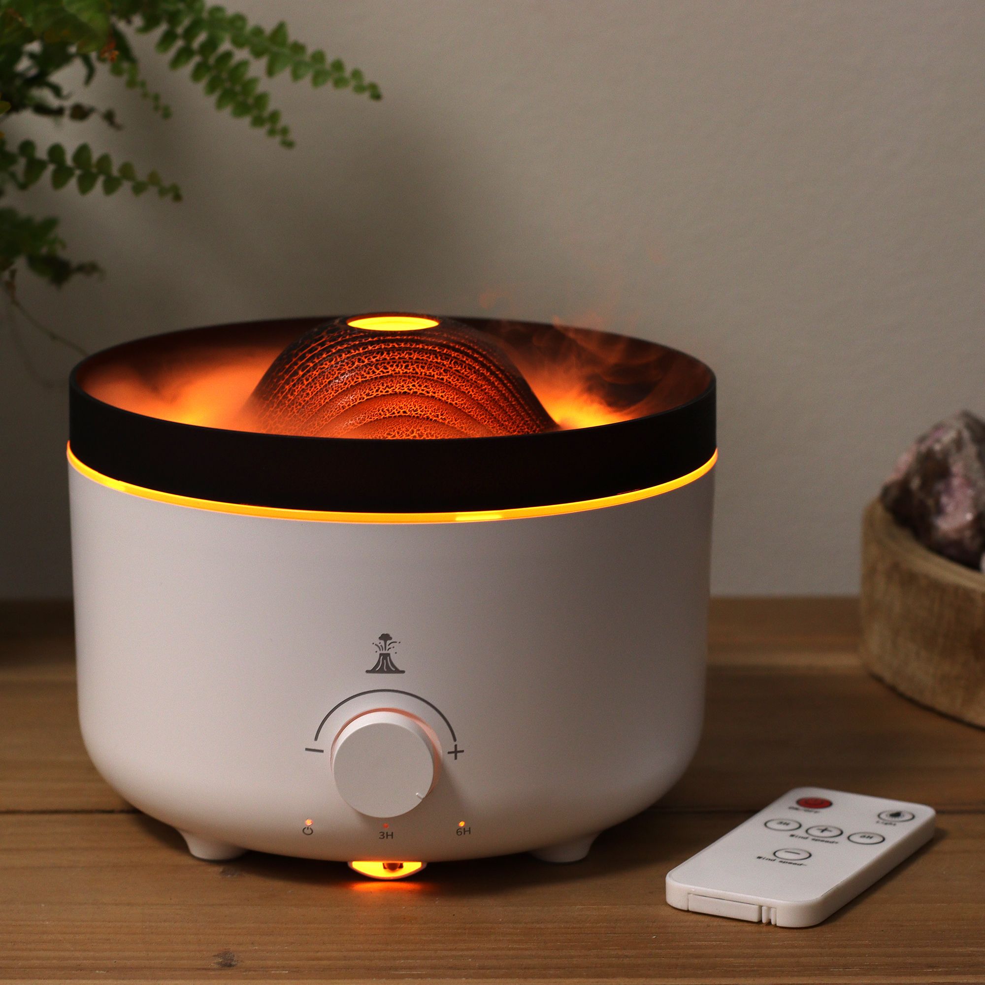 Large Volcano Effect Aroma Diffuser (plug) Two Colours - 560ml - Image 4