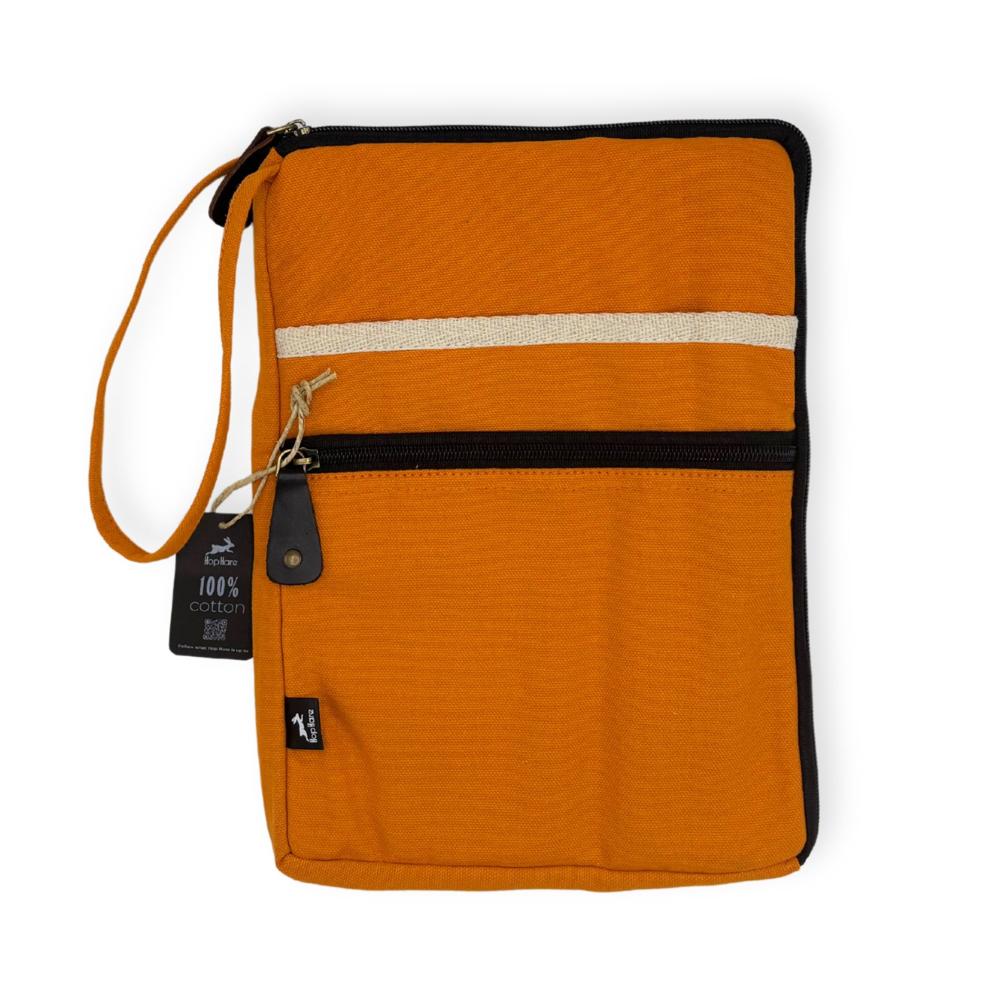 Canvas Tablet Pouch - Orange - Image 4
