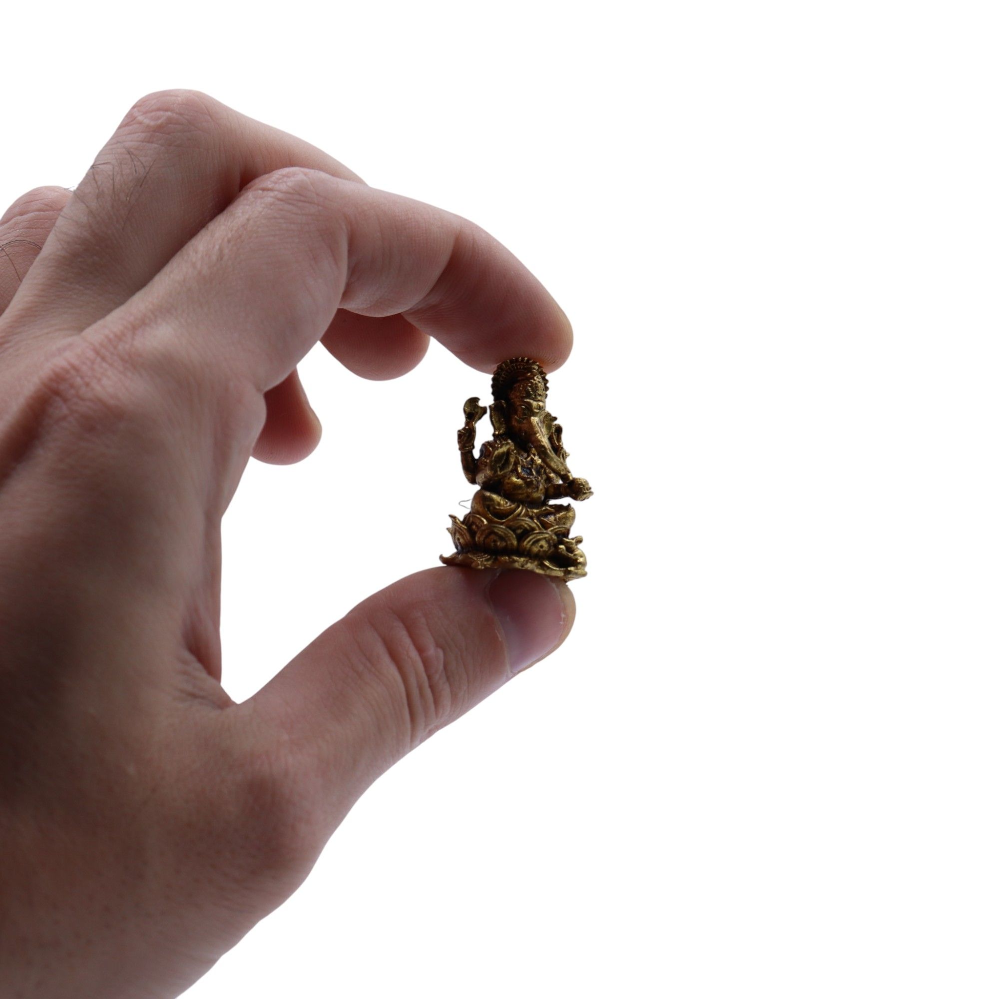 Brass Miniature Gods - Ganesha (12gms) - 30mm - Image 5