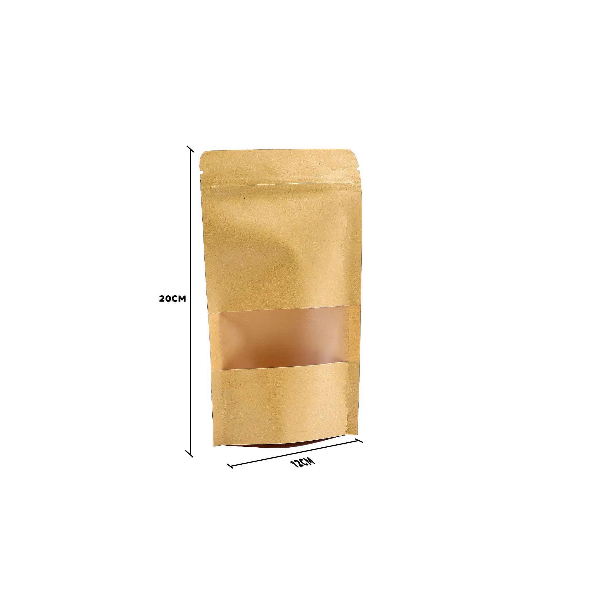 Kraft Window Bag 12x20 cm - Image 2