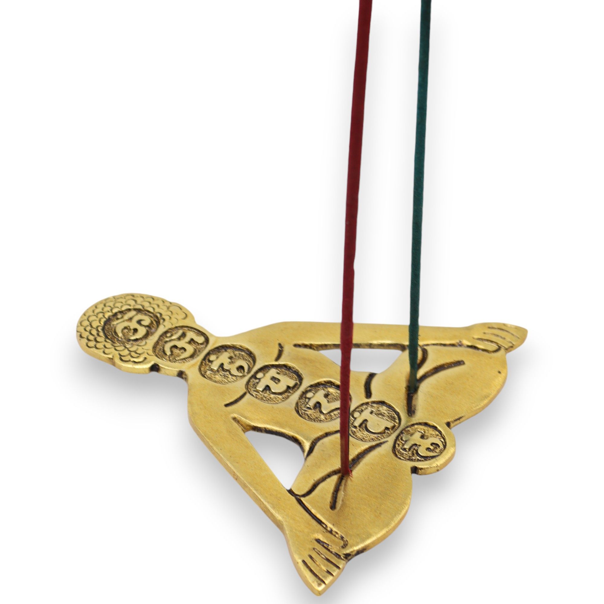 Gold Aluminum Seven Chakra Yoga Incense Holder - Image 2