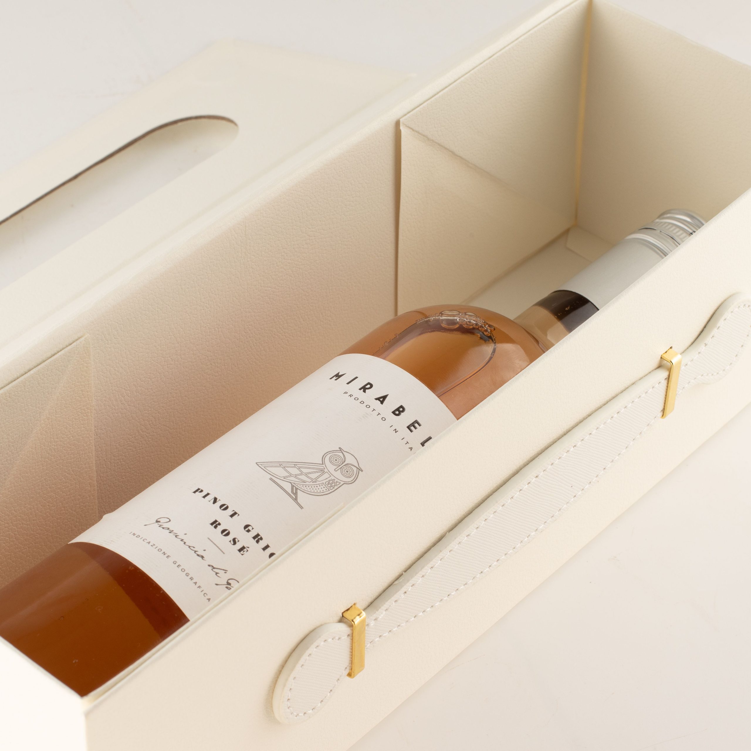 Flat Pack Gift Box - Wine Box Shape (33.5x10x10.5cm) - White - Image 8